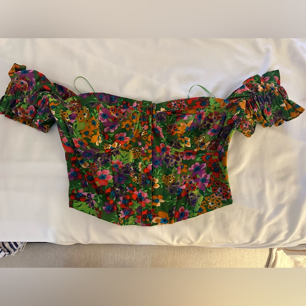 ASTR the label floral corset top